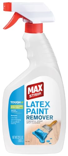 Max Strip Latex Paint Remover Gel Spray, Multi-Surface Safe, 22 fl oz
