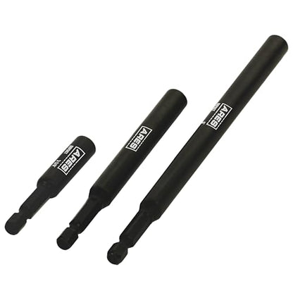 ARES 22030 3-Piece Magnetic Bit Holder Set - size: 3-Piece Magnetic Bit Holder Set