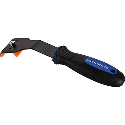 Double Edge Scraper – Durable Glue & Wood Scraper Tool w/Ergonomic Rubberized Handle & Reversible Blade – Compact & Lightweight Furniture Refinishing Tools for Furniture Restoration & Tight Spaces