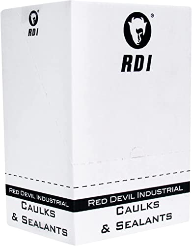 Red Devil 08162I12 RD PRO Industrial Grade RTV 100% Silicone Sealant, 10.1 oz, Almond, 12 Pack - color: Almond, size: 12 Pack