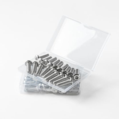 M2.5 x 12mm(50 Pack) Metric Flat Head Hex Socket Cap Screws Bolts, 304 Stainless Steel 18-8, Hex Drive, Bright Finish, Fully Machine Thread - size: M2.5 x 12