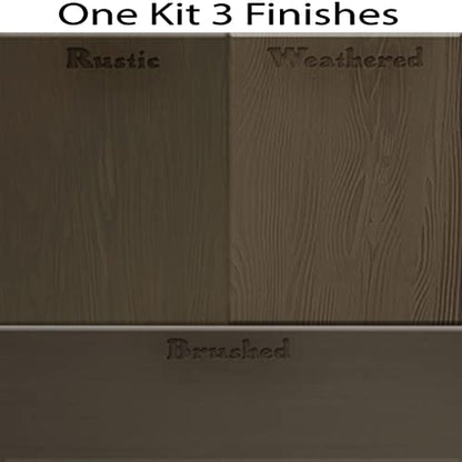 Retique It Liquid Wood Countertop Kit with Wood Gel Stain - Genuine Wood Finished countertops (64 oz (All Countertops), 45 Charcoal), 42 oz (All Countertops) (RETQ-WoodnStain) - color: 45 Charcoal, size: 42 oz (All Countertops)