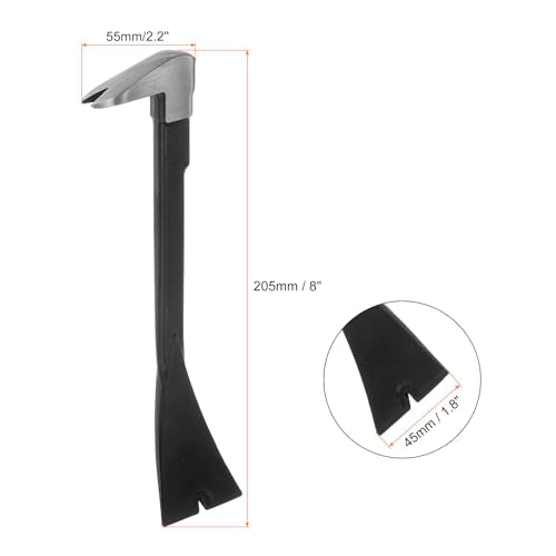 HARFINGTON Nail Puller Claw Pry Bar 8" Length CR-V Molding Pry Bars with Flat Pry Blade for Prying and Pulling