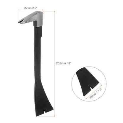 HARFINGTON Nail Puller Claw Pry Bar 8" Length CR-V Molding Pry Bars with Flat Pry Blade for Prying and Pulling