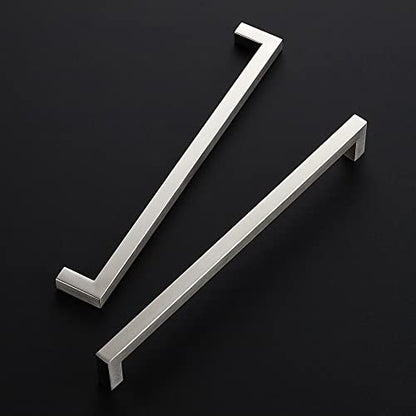 Ravinte Brushed Nickel Square Cabinet Handles Drawer Pulls 10 Inch 18 Pack - color: Brushed Nickel