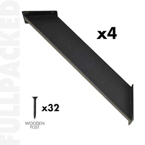 4-Pack 45-Degree Pergola Bracket Angle Reinforcing Support Anchor - style: 45 degree