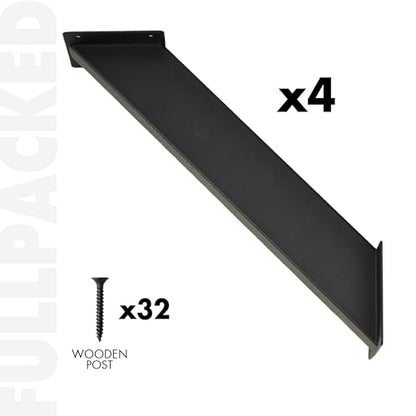 4-Pack 45-Degree Pergola Bracket Angle Reinforcing Support Anchor - style: 45 degree
