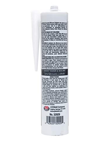 J-B Weld 32929 Ultimate Black RTV Silicone Gasket Maker and Sealant - 9.5 oz. - color: Black, size: 9.5 oz