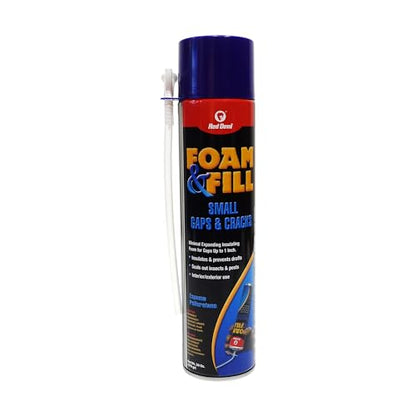 Red Devil 0920 Spray Foam & Fill Small Gaps & Cracks Expanding Insulation, Polyurethane Sealant, 20 oz, Off-White, Pack of 1 - size: 20 oz, style: Pack of 1