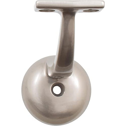 Stone Harbor Hardware Heavy-Duty Extended Handrail Bracket, Satin Nickel - color: Satin Nickel