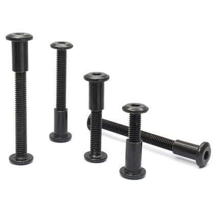 M6 Hex Drive Socket Cap Bolt Kit, Black, 30 Sets - color: Black, size: M6x20/30/40/50/60mm