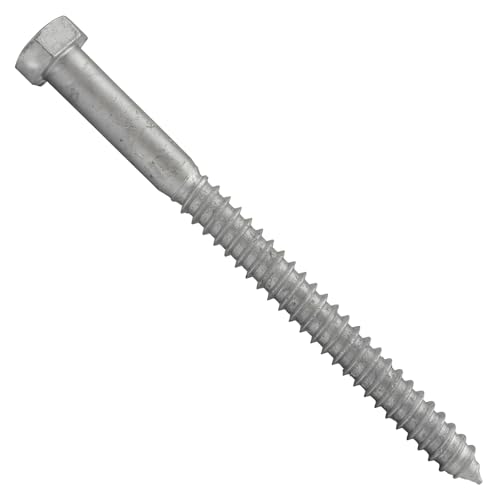 Conquest 5/8"-5 x 8 Lag Bolts, Hot Dip Galvanized, Coarse Threads Hex Head, Corrosion-Resistant for Outdoor, Wood, and Structural Projects (25 Pack) - size: 5/8"-5 x 8"