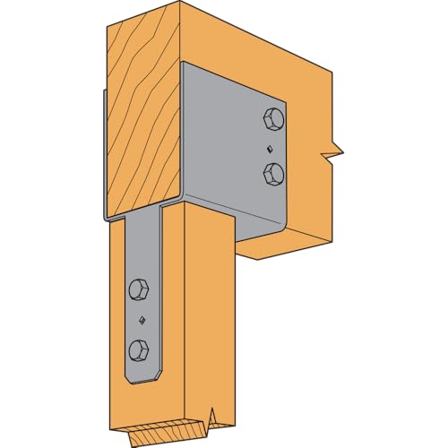 Simpson Strong-Tie ECC64 - ECC End Column Cap for 4X Beam & 6X Post - Heavy-Duty Framing Bracket for Structural Support in Home Improvement Projects