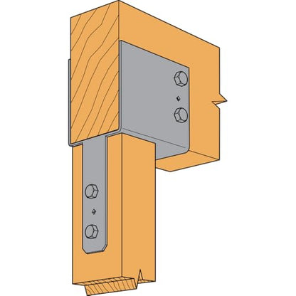 Simpson Strong-Tie ECC64 - ECC End Column Cap for 4X Beam & 6X Post - Heavy-Duty Framing Bracket for Structural Support in Home Improvement Projects