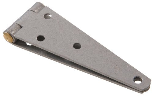 Hillman Galvanized Steel Heavy-Duty Strap Hinges for Gates, 6 in, 2 Pk