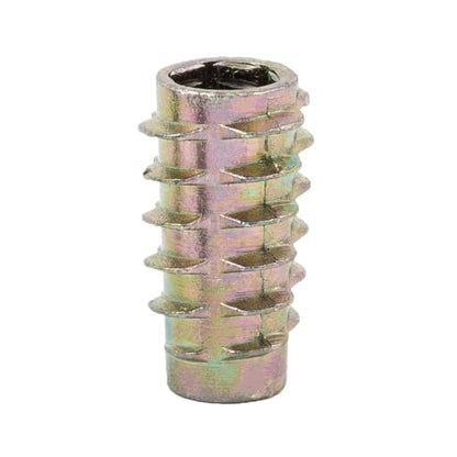 E-Z LOK Knife Thread Insert for Soft Wood, Hex Flush, 0.25-20, 50 ct - size: 1/4"-20 Internal Threads, 0.789"
