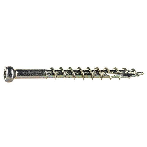 Trim Screws, 5lb, Approx. 865 Pieces - #8 x 2 Durable Secure Serrated Thread Trim Screws, Fasteners for Trim, Roofing, Construction, Repair - color: Bronze, size: 5 LB Tub|#8 x 2"