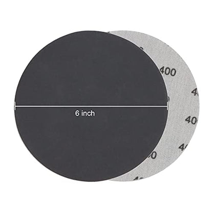 VIBRATITE 400 Grit 6 Inch Hook & Loop Sanding Discs, 30PCS - size: 6 Inch (400 Grit)