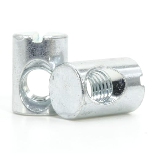 ReplacementScrews M6 x 14mm Cross Dowel Barrel Nuts with Offset Hole