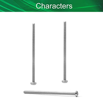 30Pcs M4-0.7 x 75mm Pan Head Phillips Machine Screws - size: M4 x 75mm