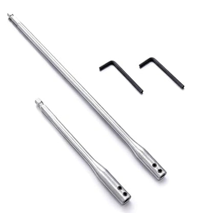 1/4 Inch Drill Bit Extension Set, 6 & 12 Inch Drill Extensions, 2 Hex Keys