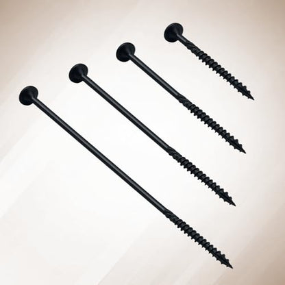150Pcs 3 Inch Deck Screws Black - color: Black, size: #14×3"