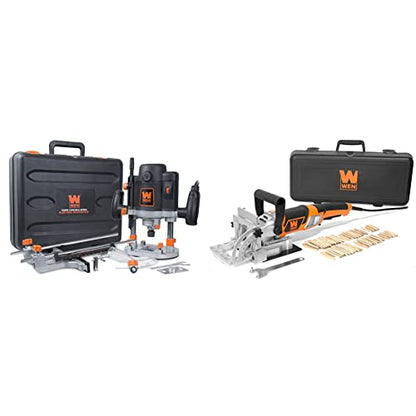 WEN 15-Amp Plunge Router & 8.5-Amp Biscuit Joiner Kit