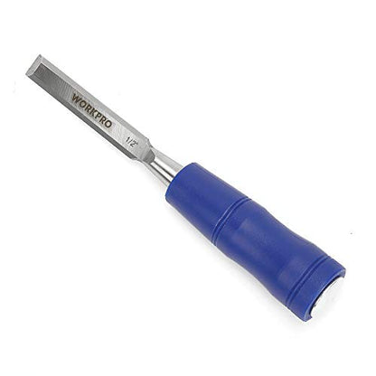 WORKPRO W043001 1/2 In. Wood Chisel (Single Pack) , Zinc - size: 1/2 in.