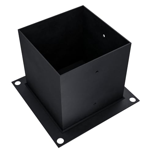 Pergola Post Base Bracket (6x6 Steel) for Securing DIY Pergola Post to the Ground