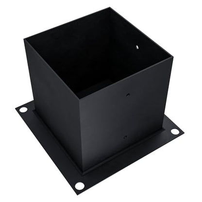 Pergola Post Base Bracket (6x6 Steel) for Securing DIY Pergola Post to the Ground