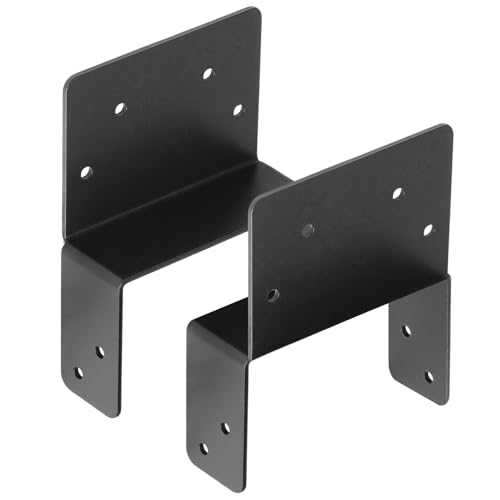 4 Pairs 4x4 Post to Beam Connector, Pergola Bracket Adjustable Post Cap - size: for 4X Nominal Lumber
