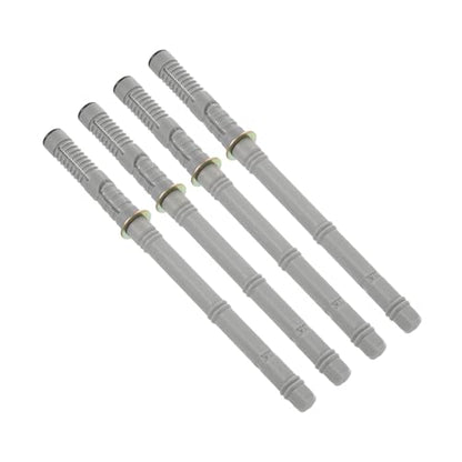 uxcell 4 Pcs Floating Shelf Brackets, Metal Hidden Shelf Support Brackets 0.6" x 5.5" Invisible Shelf Brackets with Screws for Floating Wood Shelves (Silver Tone) - size: 0.6" Dia x 5.5" Length