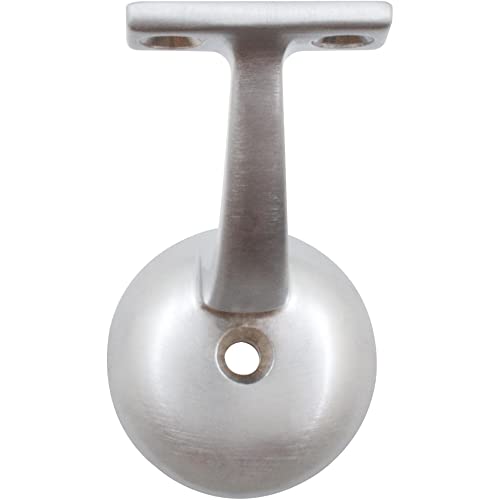 Stone Harbor Hardware Heavy-Duty Extended Handrail Bracket, Satin Chrome - color: Satin Chrome