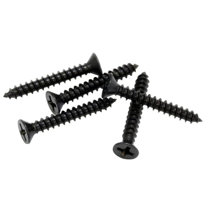 Bolt Dropper #8 x 1-1/4-Inch Black Screws, Pack of 25 - Xylan Coated Stainless Steel Flat Head Phillips Wood Screws - Corrosion Resistant for Wood, Drywall Applications, and Outdoor Projects - size: #8 x 1-1/4''