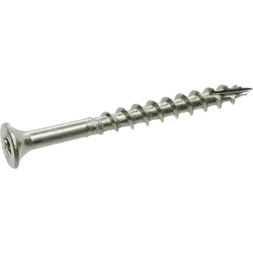 Grip-Rite PrimeGuard Max Deck Screws for Outdoor Projects - Bugle Head - Coarse Thread Wood Screws - T20 Star Drive - 316 Stainless Steel - #8 x 2-1 Lb Box - MAXS28DS3161