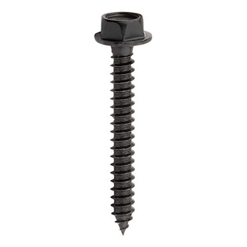 National Hardware Hex Head Screws, #10 x 1-1/2", 16-Pack, Black