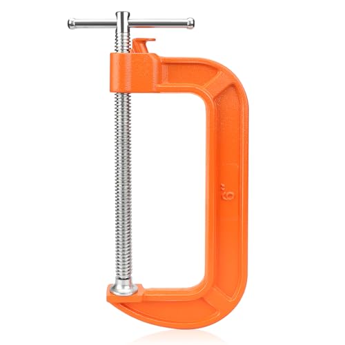 Lytool 6 Inch Quick Release C Clamp, Heavy Duty G Clamp for Woodworking
