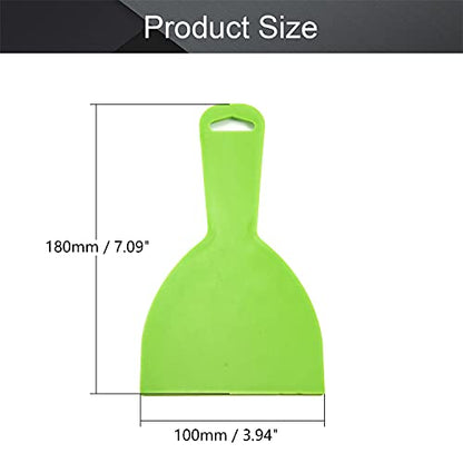 4Inch Plastic Putty Knife, 3Pcs Flexible Paint Scraper Tool for Spackling - size: 4 inch