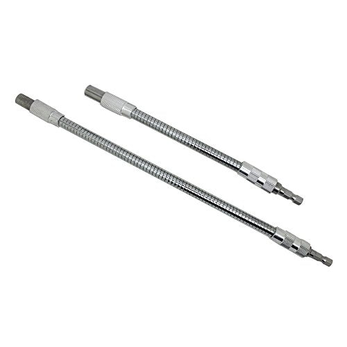 2PC Flexible Drill Bit Extension for Tight Spaces 360° Access