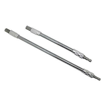 2PC Flexible Drill Bit Extension for Tight Spaces 360° Access