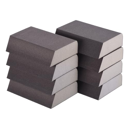 8Pcs 240Grit Angled Sanding Sponges Wet Dry Sanding Blocks - size: 240 Grit