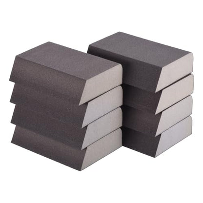 8Pcs 240Grit Angled Sanding Sponges Wet Dry Sanding Blocks - size: 240 Grit