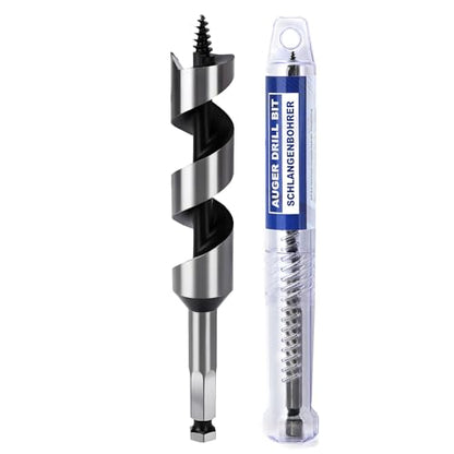 1-1/4" X 6.1" Auger Bit for Wood, 32x155mm Hex Long Auger Drill - size: 1-1/4" (32mm)diameter, style: 6.1 inch / 155mm Length