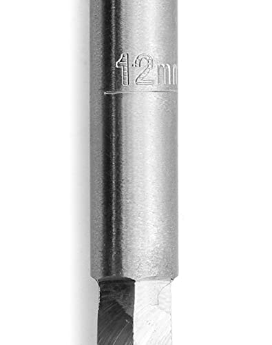 QWORK Auger Drill Bit for Wood, 1/2 Inch Diameter x 16 Inch Length, 3/8-Inch Hex Shank, Long Drill Bits (Pack of 2) - size: 1/2 x 16 inch (Pack of 2)