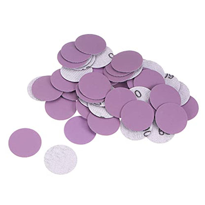 uxcell 50Pcs 1-Inch Purple Sanding Discs 600 Grits Hook and Loop Professional Aluminum Oxide Sand Paper Mini Size for Wood Metal Paint Finishing - style: 600 Grit