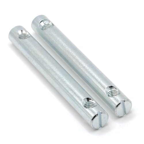ReplacementScrews Cross Dowel Barrel Nut Compatible with IKEA 121214 (NACKANAS, KURA, FJELLSE) Zinc Plated Double Assembly Nut (Set of 1)