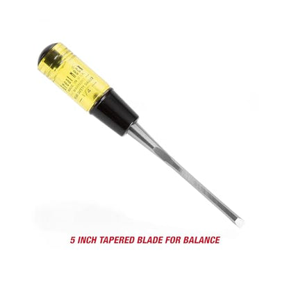 GreatNeck 1/4 in Wood Chisel for Carpentry and Joinery, 5 Inch Blade, High Carbon Steel, Steel Cap Acetate Handle, Made in USA Woodworking Tools - size: 1/4-Inch