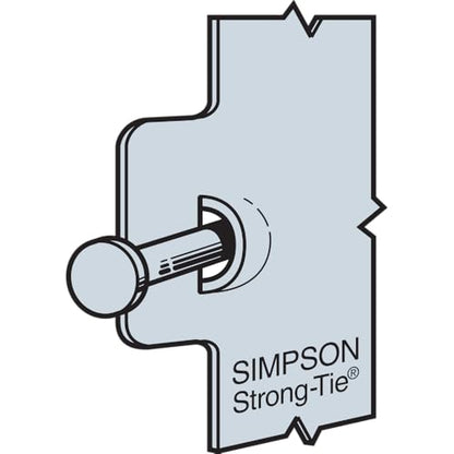 Simpson Strong-Tie HUS26 HUS Heavy U-Shaped Hanger - for 2x6 Beam Size, Face-Mount Joist Hanger, Double-Shear Nailing, Zinc Galvanized Steel Construction