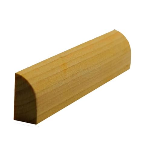 EWQR13 Quarter Round 1/2" x 3/4" Moulding Trim. Unfinished, Poplar, 42" - color: Poplar, size: 42 inches