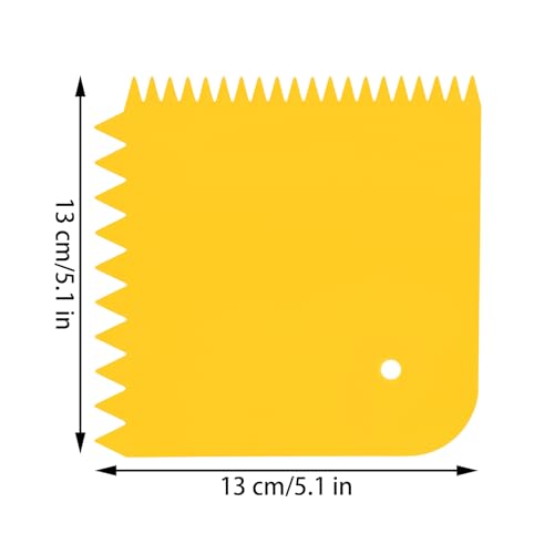 5Pcs Adhesive Spreader Plastic Trowel Notched Glue Spreader 1/4" 15/32" Tooth Hardwood Flooring Spreader Plastic Notch Trowel, 5" x 5"